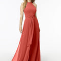 Halterneck Chiffon Jumpsuit Madeline Gardner