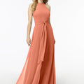 Halterneck Chiffon Jumpsuit Madeline Gardner
