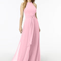 Halterneck Chiffon Jumpsuit Madeline Gardner