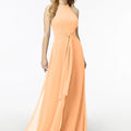 Halterneck Chiffon Jumpsuit Madeline Gardner