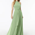 Halterneck Chiffon Jumpsuit Madeline Gardner