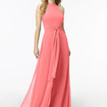 Halterneck Chiffon Jumpsuit Madeline Gardner