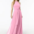 Halterneck Chiffon Jumpsuit Madeline Gardner
