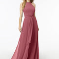Halterneck Chiffon Jumpsuit Madeline Gardner