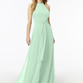 Halterneck Chiffon Jumpsuit Madeline Gardner