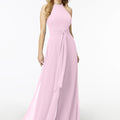 Halterneck Chiffon Jumpsuit Madeline Gardner