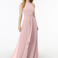 Halterneck Chiffon Jumpsuit Madeline Gardner