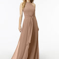Halterneck Chiffon Jumpsuit Madeline Gardner