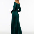Off-The-Shoulder Lustrous Velvet Bridesmaid Dress Madeline Gardner