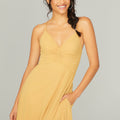 Ruched Chiffon Bridesmaid Dress with Tie Back Detail Madeline Gardner