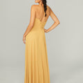Ruched Chiffon Bridesmaid Dress with Tie Back Detail Madeline Gardner