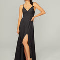 Ruched Chiffon Bridesmaid Dress with Tie Back Detail Madeline Gardner