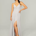 Ruched Chiffon Bridesmaid Dress with Tie Back Detail Madeline Gardner