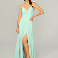 Ruched Chiffon Bridesmaid Dress with Tie Back Detail Madeline Gardner