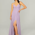 Ruched Chiffon Bridesmaid Dress with Tie Back Detail Madeline Gardner