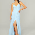 Ruched Chiffon Bridesmaid Dress with Tie Back Detail Madeline Gardner