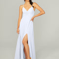 Ruched Chiffon Bridesmaid Dress with Tie Back Detail Madeline Gardner