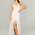 Ruched Chiffon Bridesmaid Dress with Tie Back Detail Madeline Gardner