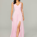 Chiffon Bridesmaid Dress with Tassel Straps Madeline Gardner