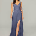 Chiffon Bridesmaid Dress with Tassel Straps Madeline Gardner