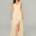 Chiffon Bridesmaid Dress with Tassel Straps Madeline Gardner