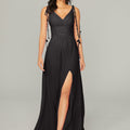 Chiffon Bridesmaid Dress with Tassel Straps Madeline Gardner