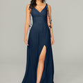 Chiffon Bridesmaid Dress with Tassel Straps Madeline Gardner
