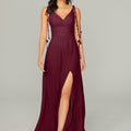 Chiffon Bridesmaid Dress with Tassel Straps Madeline Gardner