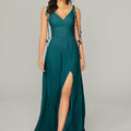 Chiffon Bridesmaid Dress with Tassel Straps Madeline Gardner