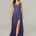 Chiffon Bridesmaid Dress with Tassel Straps Madeline Gardner