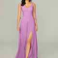 Chiffon Bridesmaid Dress with Tassel Straps Madeline Gardner