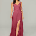 Chiffon Bridesmaid Dress with Tassel Straps Madeline Gardner
