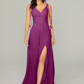 Chiffon Bridesmaid Dress with Tassel Straps Madeline Gardner