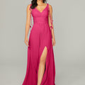 Chiffon Bridesmaid Dress with Tassel Straps Madeline Gardner