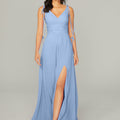 Chiffon Bridesmaid Dress with Tassel Straps Madeline Gardner