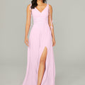 Chiffon Bridesmaid Dress with Tassel Straps Madeline Gardner