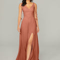 Chiffon Bridesmaid Dress with Tassel Straps Madeline Gardner