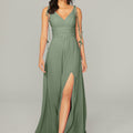 Chiffon Bridesmaid Dress with Tassel Straps Madeline Gardner