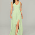 Chiffon Bridesmaid Dress with Tassel Straps Madeline Gardner