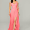 Chiffon Bridesmaid Dress with Tassel Straps Madeline Gardner