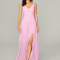 Chiffon Bridesmaid Dress with Tassel Straps Madeline Gardner