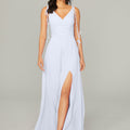 Chiffon Bridesmaid Dress with Tassel Straps Madeline Gardner