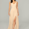 Chiffon Bridesmaid Dress with Tassel Straps Madeline Gardner