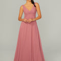 Knotted Bodice Chiffon Bridesmaid Dress Madeline Gardner