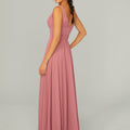 Knotted Bodice Chiffon Bridesmaid Dress Madeline Gardner