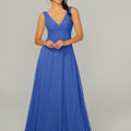 Knotted Bodice Chiffon Bridesmaid Dress Madeline Gardner