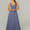 Knotted Bodice Chiffon Bridesmaid Dress Madeline Gardner
