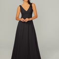 Knotted Bodice Chiffon Bridesmaid Dress Madeline Gardner