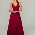Knotted Bodice Chiffon Bridesmaid Dress Madeline Gardner
