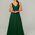 Knotted Bodice Chiffon Bridesmaid Dress Madeline Gardner